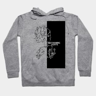 Wuthering Lights Split Black White Line Art, Bronte Hoodie